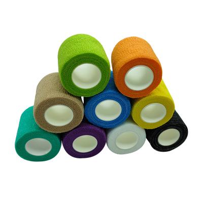 China High Quality Veterinary Latex 4.5 Long Flexible Elastic Veterinary Nonwoven Self Adhesive Bandage Cohesive Wrap for sale