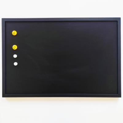 China Black Color 75*50cm Medium Size Education.Training.Office Notice MDF Magnetic White Frame Board for sale