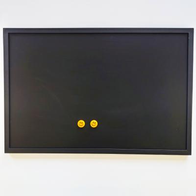 China Education.Training.Office School Home Use Chalk Board MDF Frame Color Magnetic Black Whiteboard For Wall 75*50cm for sale