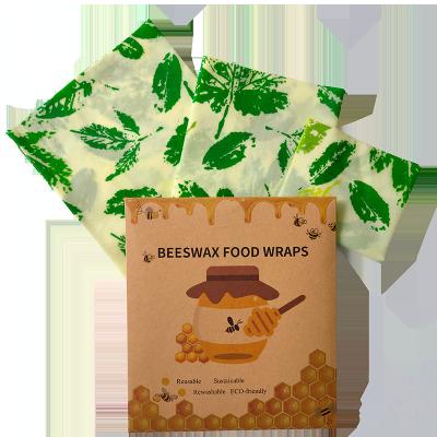 China Factory Sales Reusable Organic Beeswax Food Storage Greaseproof Beeswax Food Wraps Bag Custom Bee Customized Resin Storage Packaging Plastic Color for sale