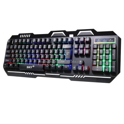 China ERGONOMICS competitive price multimedia semi mechanical keyboard with LED backlight for gaming for sale