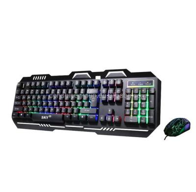 China Desk ; best laptop wired usb gaming keyboard and mouse combo for gamer for sale