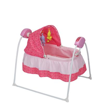 China Modern High Quality Music Newborn Electric Cradle Crib Rocking Baby Crib For Sale for sale