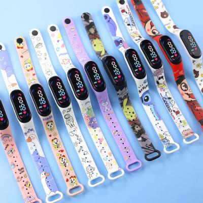 China Chronograph Superhero Watch For Kids Carcass-Iron Cartoon LED Bracelet Digital Figures Kids Students Fashion Watch for sale