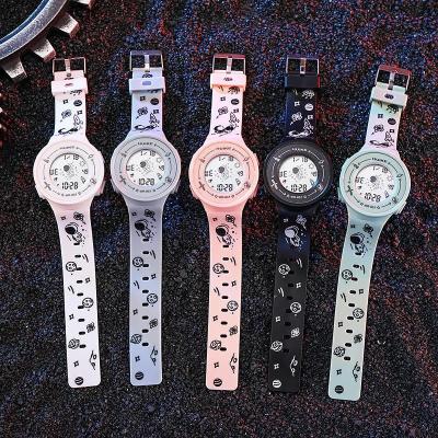 China Custom Sports Relojes LED Logo Student Silicone Waterproof Luminous Alarm Watches Kids Digital Watch For Student for sale