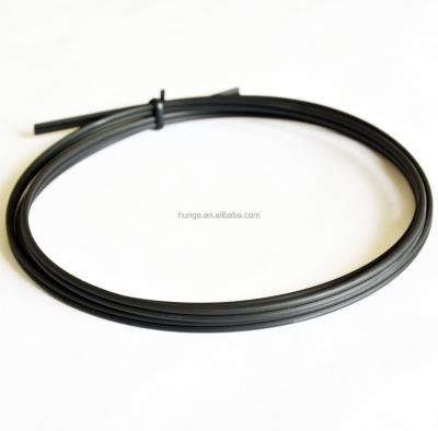 China Black Outdoor 650nm Parallel Twin-core PE Sheathed Plastic Optical Cable For Audio Signal Transmission for sale