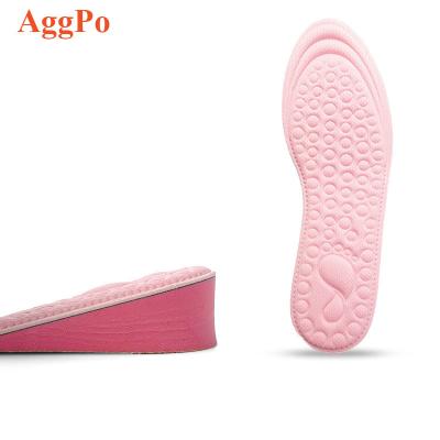 China 4D massage shock absorption men's and women's leisure soft comfortable best-selling invisible stepping non-slip sports stepping up insole for sale