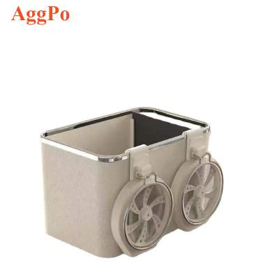 China Sports Car Tissue Box With Cup Holder Car Armrest Box Car Storage Boxes Folding Cup Holder Multifunctional Creative Two Colors for sale