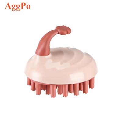 China All Natural Silicone Baby Bath Brush Body Massage Brush Kids Shampoo Bath Cleaning Brush for sale