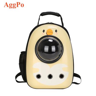 China Fashion Cat Bag Large Capacity Side Opening Shoulder Pet Bag Space Capsule Portable Porous Breathable Cat Cage Dog School Bag for sale