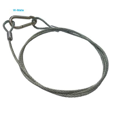 China Construction Super Quality Stainless Eye Around Flange , Safety Cable For Stage Lights for sale