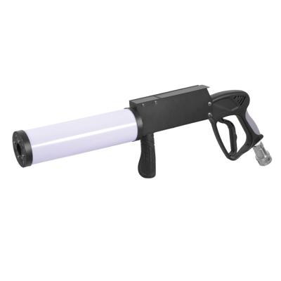 China Stage Light Effect CO2 Jet Gun Cyro Jet Co 2 Handheld Machine with LED Smoke Machine Fog Column Blaster with Hose for sale