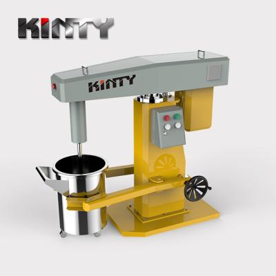 China KINTY Mini Mixer 0-1400RPM Paint Medicine Electric Tabletop Tilt Head Mixer Viscous Liquid Stand Mixer with Stainless Steel Bowl and Beater for sale