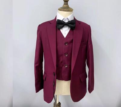 China High Quality Formal Tuxedo Baby Boy Formal Simple Dyed Suit To Wedding 3 Piece Set for sale