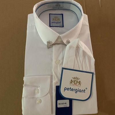 China Men's White Shirt Anti-Shrink Long Sleeve Ironing Shirt Free Cotton Business Formal Professional Clothing Tuxedo For Men for sale