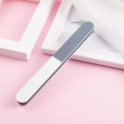 China High Qaulity 1Pcs Strip Sponge Black White Gray Folder Block Professional Polishing Buffing Nail Files For UV Gel Polish Manicure Tool for sale