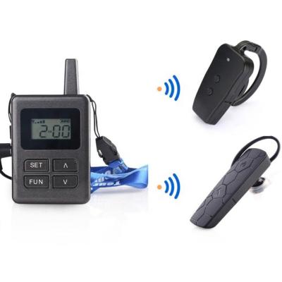 China Wireless Walkie Talkie Tour Guide System 70*25*12mm for sale