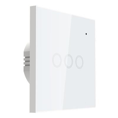 China Voice Control by Alexa and Google Assistant WIFI Amazon Tuya Smart Touch Light Switch On-Off Controlled EU Wall Switch for sale