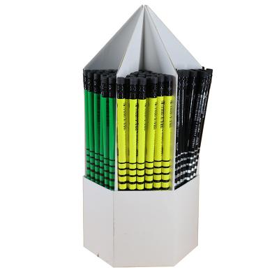 China Office & HONGHU School Pencil BLACKEN HB 2B Wooden Pencil With Eraser Customer Design Display Packing Loose Paper OEM Logo Lead School Packaging Office for sale