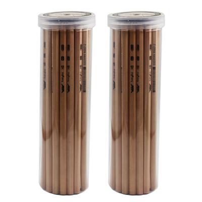 China Office & School Pencil HONGHU Nature Pencil Wooden Custom Logo Art Writing HB 2B Cheap Set Good Type Advance Packing School Office Color Printing for sale