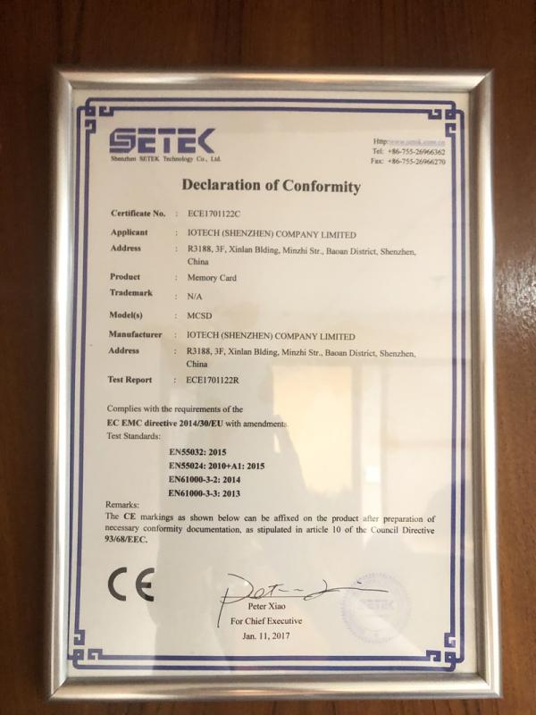 CE - Iotech (Shenzhen) Co., Ltd.