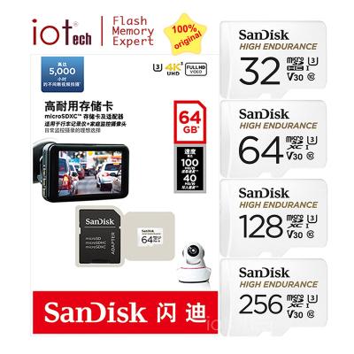 China 100% Original High Resistance SanDisk Memory Card For Camera 32 64gb 128gb tf Micro SD Card CCTV Video Surveillance Equipment Radio for sale