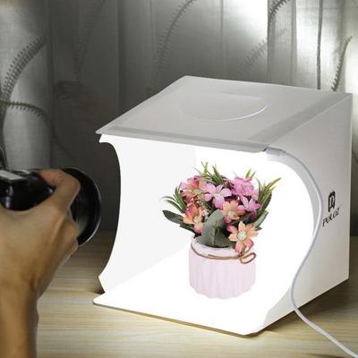 China Folding Portable PULUZ PU5021 Big Scenic Cow 1 Light Box Single Light Mini Photography Studio Small LED Photographic Equipment for sale