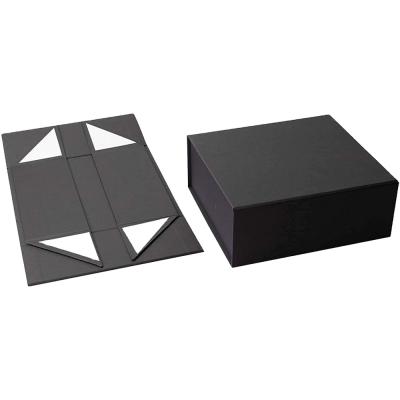 China Recyclable Custom Magnet Flat Pack Folding Luxury Magnetic Gift Box Kraft Paper Box With Magnet Closure for sale