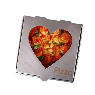 China Hot Sales Recyclable Packaging Lunch Food Container Window Lunch Box Box Pizza Box Wrapping Paper Disposable Food Pack Clear Window Accept for sale