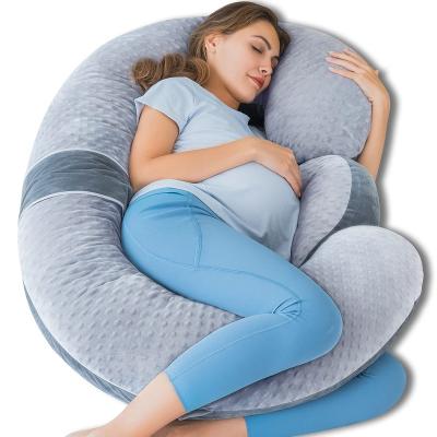 China Body support Soft Pregnancy Body Pillow Support for Back Hips Legs Maternity Pillow with Detachable cover for sale