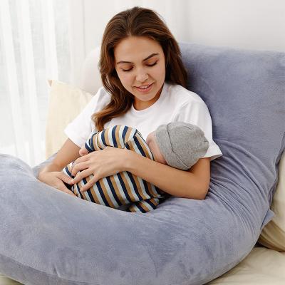 China Body support 2023 Hot Selling Custom Wholesale U-Shaped Super Soft Pregnancy Pillow & Maternity Pregnant Body Pillow For Side Sleeping for sale