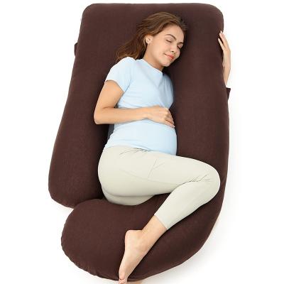 China Body support U Shaped Full Body Maternity Pillow with Removable Cover for Pregnant Women for sale