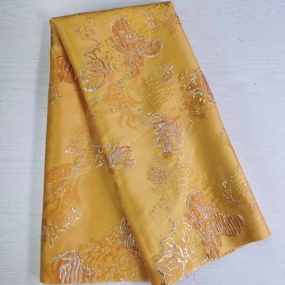 China Double Faced Fashion Metallic Dress Fabric Polyester 178gsm Jacquard Fabric Brighter Fabric for sale