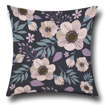 China Custom Digital Printing Blank Cotton Folded Linen Cushion Covers for sale