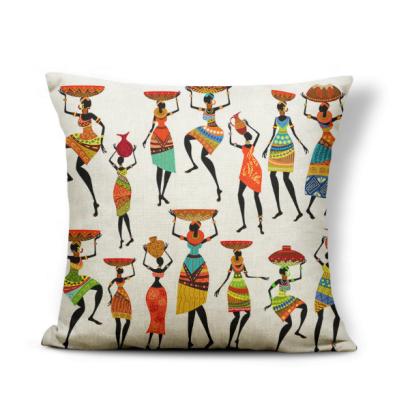 China Folded Custom Africa Designs 3d Digital Printed Cushion Covers for sale