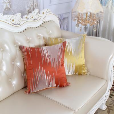 China Non-Toxic Soft Design Chenille Abstract Jacquard Sofa Bed Cushion Cover 18*18inch for sale