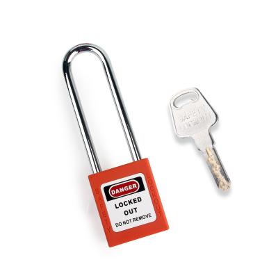 China Industrial steel shackler security lockout padlock 76mm with keyed alike and keyed keyed for industrial lockout-tagout BD-G27 for sale