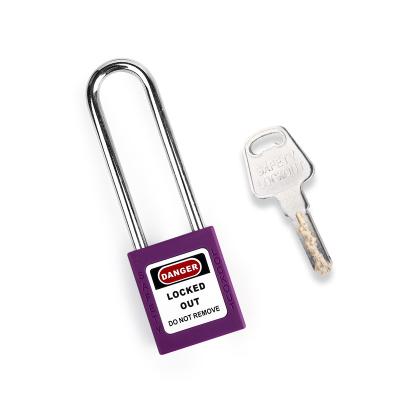 China Long Nylon PA Certification Steel Beam Security Padlock For Industrial Equipment Lockout for sale