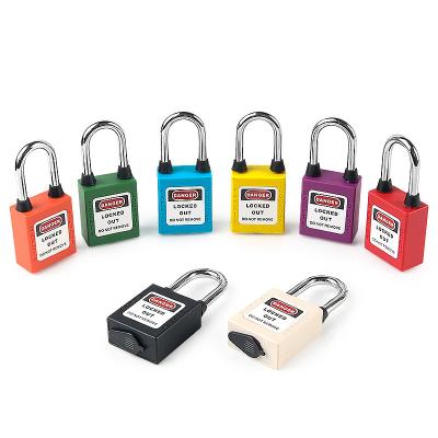 China Non-conductive PA and Steel Labor Safety Keyed Alike Dustproof Padlock with 6mm Hardened Steel Shackle for Industrial Equipment Overhaul for sale