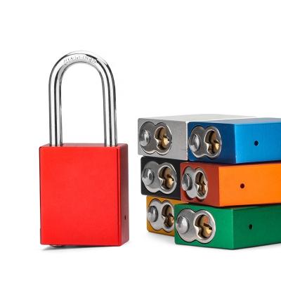 China Aluminum Wholesale Multicolor Steel Aluminum Shackle Security Padlock for sale