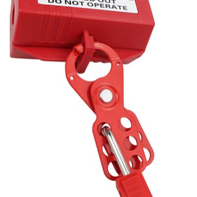 China Spray and Rust Prevention Lockout High Temperature Steel Latch with 25MM Hook and 6-Holes for Insulation Safety Lockout/Tagout for sale