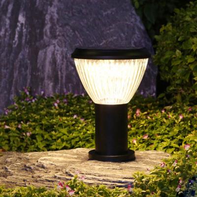 China Modern Outdoor Square Shape Solar Lamp Solar Lawn Light Fixtures Home Outdoor Lamp Led Solar Garden Lamp for sale