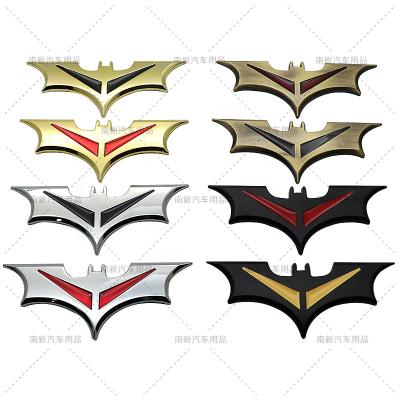 China Decorate Wholesale Customization 3D Metal Car Stickers Emblem Badge Bat Body Sticker Car Symbols For Trunk Tag Sports Car Modified Logo for sale