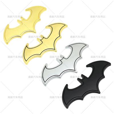 China Decorate Custom Bat Car Emblem Metal Logo Badge Animal Car Sticker for sale