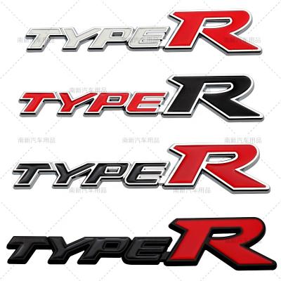 China Decorate Car Rear Logo Metal Car Tail TYPER Emblem Badges for sale