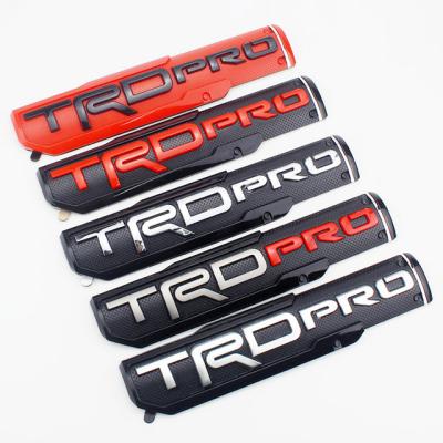 China Sports Customize TRD PRO SPORT Side Fender Emblem Door Badge Decal ABS Plastic Chrome Car Sign Badges for sale