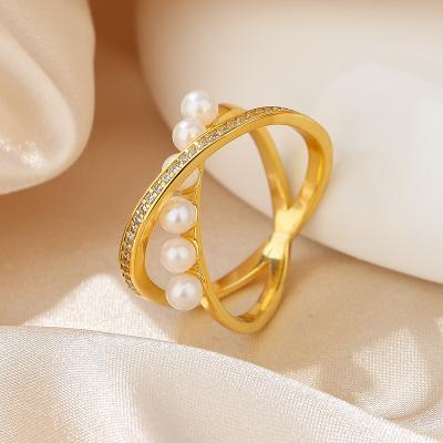 China Vintage French Natural Freshwater Pearl S925 Sterling Silver Women's Ring Small Design Ring for sale