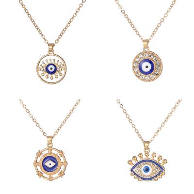 China Necklace jewelry evileye pendant & hot selling charm jewelry niche design stainless steel necklace jewelry evileye pendant&charm jewelry for sale