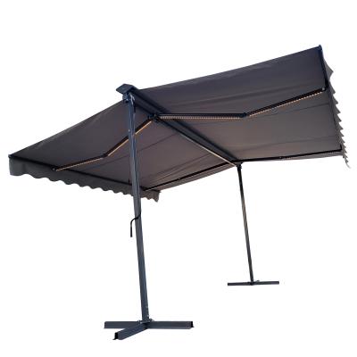 China A9200 Polyester Double Side Free Standing Garden Retractable Tents With Rain Cover And LED Lamps for sale