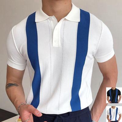 China Breathable Wholesale custom logo printed sublimated knitted polo t shirt custom polo shirt for men for sale